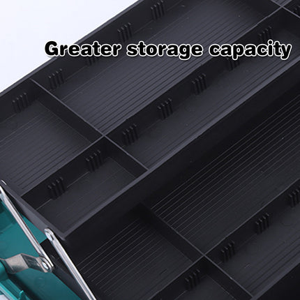 3 Tier Portable Tool Box Organiser with Fold Out Trays for Home Garage Repair