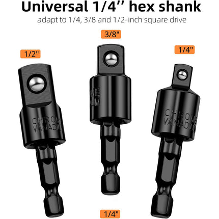 31PCS Flexible Shaft Extension Set Quick Change Tool Adapter Conversion Rod Kit