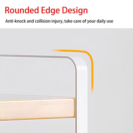 Desktop 2 Tier Storage Shelf Black or White 50cm