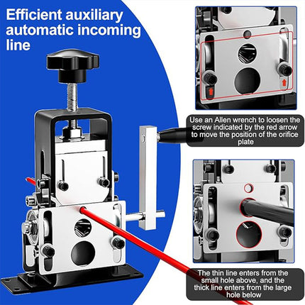 Wire Stripping Machine Manual Small Size Cable Stripper Copper Removal Tool Home