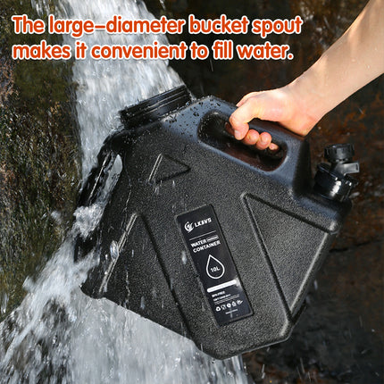 10L Portable Water Container with Tap for Car Camping Hiking Picnic Travel