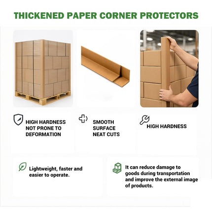 50PCS Cardboard Corner Protectors L Shape Box Edge Reinforcement 30 50 60cm