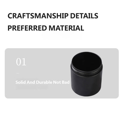 Hand Crank Coffee Grinder Stainless Steel Burr Mill Portable Black Wood Knob