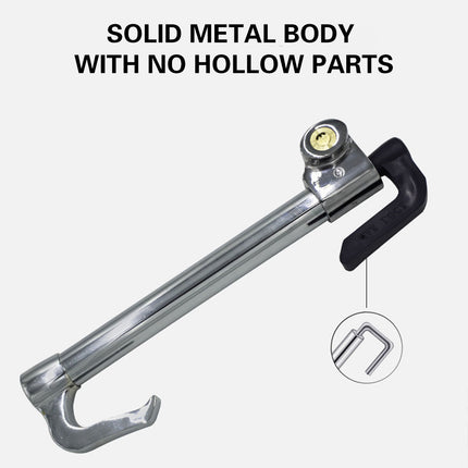 Car Hyperbolic Lock Core Extendable Double Hook Steering Wheel Lock Anti Theft
