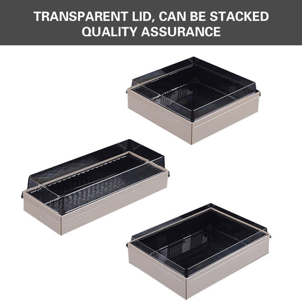 20 PCS Disposable Sushi Bento Lunch Boxes Takeaway Containers Food Grade Storage