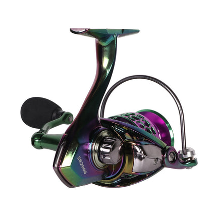 Fishing Spinning Reel 6 Sizes Line Wheel Smooth Gear Tackle Freshwater Saltwater