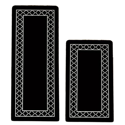Household Floor Mats 2 Piece Set Non Slip Water Absorbent Dust-Proof Floor Mat