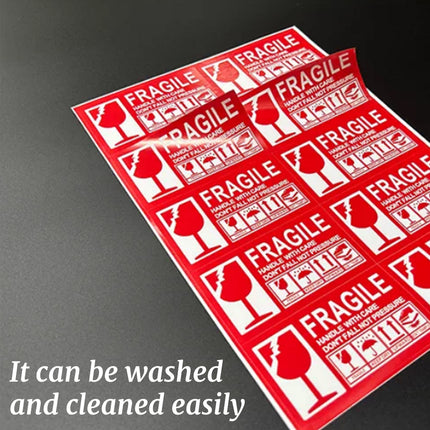 Fragile Warning Self Adhesive Sticker For Express Shipping Courier Alert Use