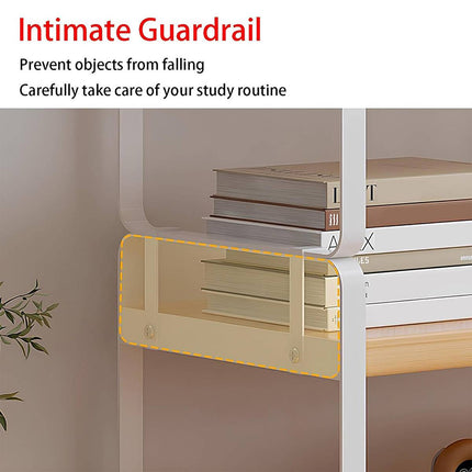 Desktop 2 Tier Storage Shelf Black or White 50cm