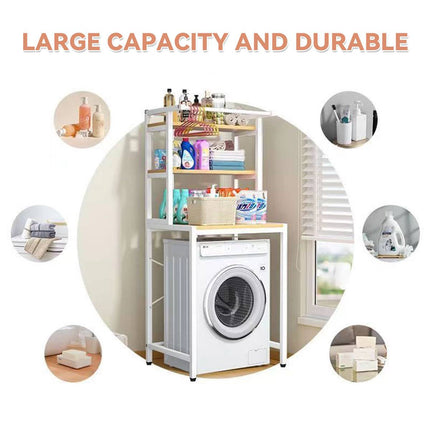 Over Washing Machine 3 Tier Storage Rack White or Black