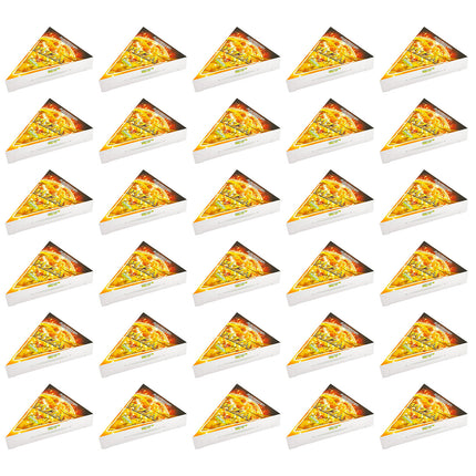 100PCS Triangle Pizza Box Food Grade Material Oil Proof for Takeaway Delivery