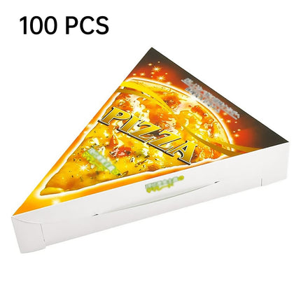 100PCS Triangle Pizza Box Food Grade Material Oil Proof for Takeaway Delivery