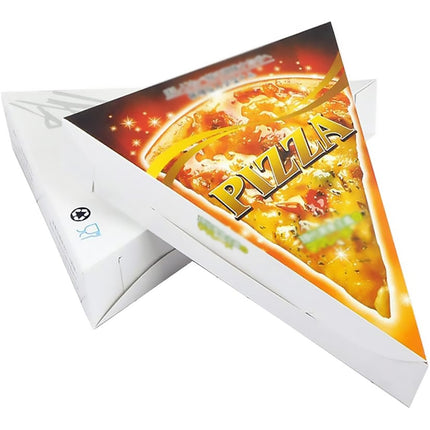 100PCS Triangle Pizza Box Food Grade Material Oil Proof for Takeaway Delivery