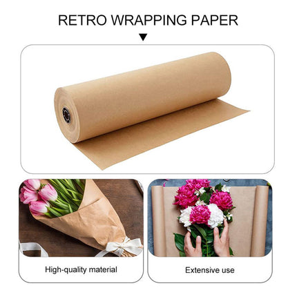 Brown Kraft Paper Rolls 5pcs Gift Wrapping Decoration Packaging Craft Sheets