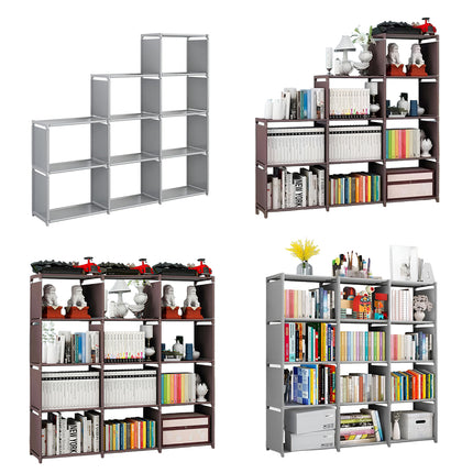 Minimalist Bookshelf Storage Cabinet for Living Room Bedroom Office Space Saving