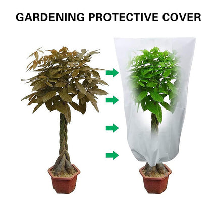 4 Sizes Winter Frost-Proof Non-Woven Plant Cover Reusable Windproof Breathable
