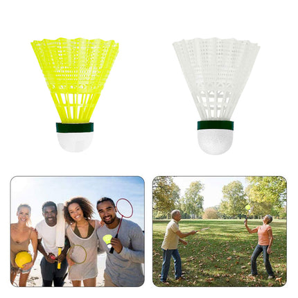 6PCS Nylon Badminton Set Durable High Speed for Sports Training Practice Games