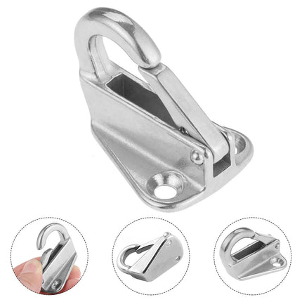 3PCS Stainless Steel Spring Hooks Heavy Duty Clip Hook for Boat Coat Hanger Use