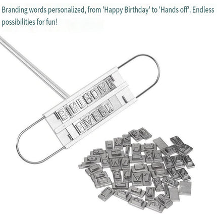 Alphabet Fire Branding Barbecue Grill Tool Custom Branding Iron for BBQ Meat