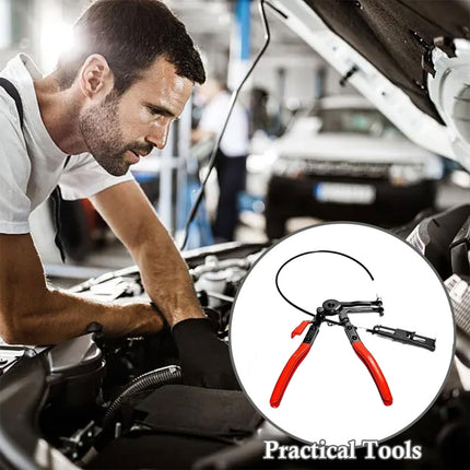 Plumbing Pliers Tool Set Adjustable Bendable Hose Clamp Throat Clip Removal Kit