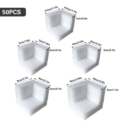 50PCS Anti-Collision Foam Corner Protectors for Furniture Moving Shipping Use