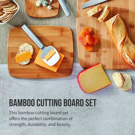3pcs Multi-Size Chopping Board Set Kitchen Cutting Board Food Prep Boards
