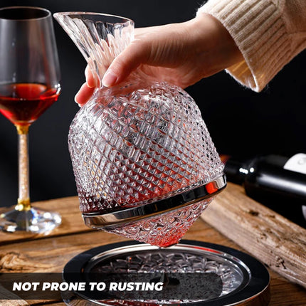 Roly-Poly Wine Decanter 1.5L Shatterproof Glass For Home Bar Party Wine Serving