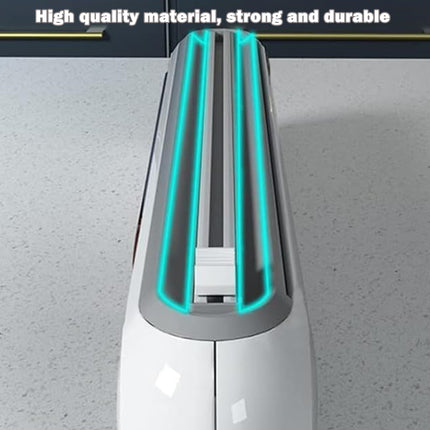 Cling Film Cutter Box Plastic Wrap Dispenser Sliding Container Fits Rolls up to 32cm