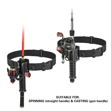 Fishing Wading Belt Rod Holder Adjustable Wader Fishing Waist Belt Fly Fishing