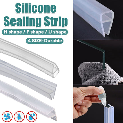 Transparent Silicone Seal Strip in F Shape for Glass Doors Windows