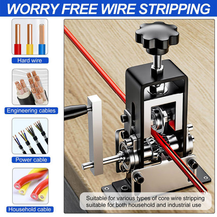 Wire Stripping Machine Manual Small Size Cable Stripper Copper Removal Tool Home