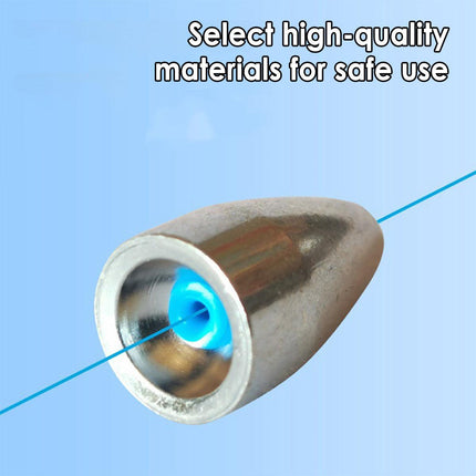 Carbon Steel Fishing Bullet Weight Plastic Core Soft Sinkers Tackle Accessories
