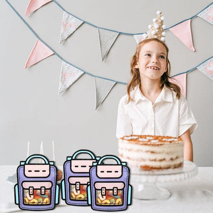 50pcs Portable Gift Bags Toy Snack Packing Bags Small Clear Storage Pouch