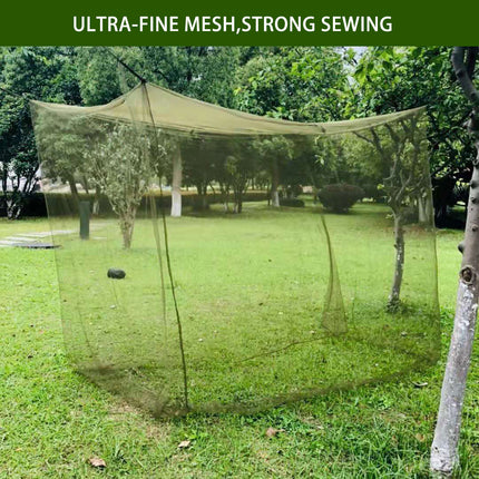 Outdoor Folding Bed Mosquito Net Army Green Summer for Travel Camping Hiking