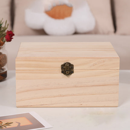 Large Capacity Solid Wood 15-Slot Essential Oil Storage Box Dustproof Durable