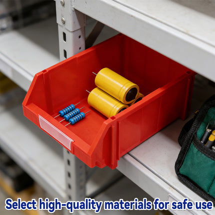 2 Pcs Thickened Slanted Plastic Storage Box for Screws Nuts Crafts Storage Use