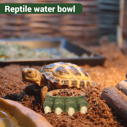 Lizard Claw Shaped Pet Food Water Bowl Durable Resin Non Slip Base Daily Use