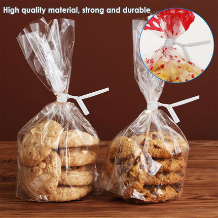 1000pcs Paper Tie Tape Wire 8/10/15cm for Baking Packing Bag Sealing Supplies