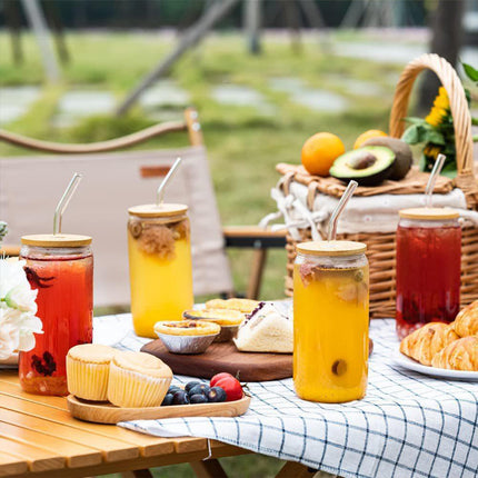 500ml Water Bottle With Lid And Straw Reusable Drinkware Leakproof HeatResistant