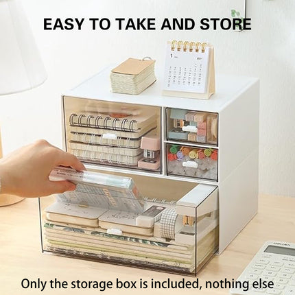 Transparent Drawer Storage Box Clear Dustproof Easy Sorting for Cosmetics Jewelry