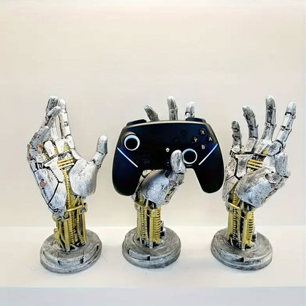 Cyberpunk Gamepad Stand Manipulator Ornament Ring Bracelet Desktop Display Prop