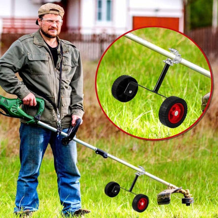 3PCS Mower Support Frame Portable Hand Bracket with Wheel Garden Tool Accessory