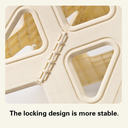 Portable Folding Plastic Stool Lightweight Step Chair for Outdoor Camping or Kitchen