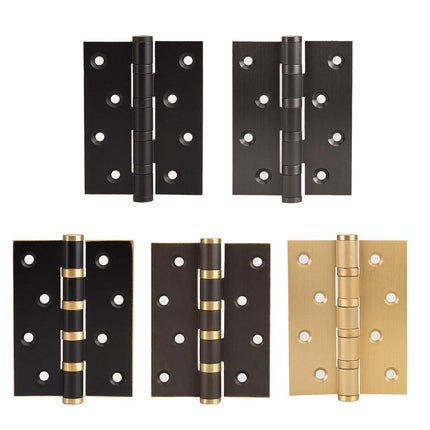 Flat Door Hinge 4 Inch Silent Bearing Hinge Stainless Steel Hardware for Cabinet
