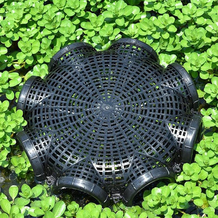 Eight Hole Eel Cage Ground Fish Trap Lobster Fishing Net Foldable Crab Catcher