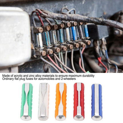 200PCS Torpedo Car Fuse Assortment Kit with Colour Coded Ratings for Vehicle Maintenance