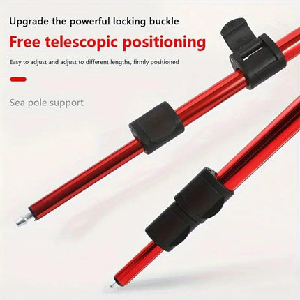 120cm Fishing Rod Holder Ground Insert Triangle Support Stand Casting Rod Rest