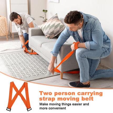 8 Pieces Household Portable Moving Straps Adjustable For Carrying Furniture