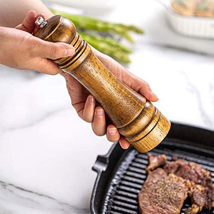 Wooden Pepper Grinder Manual Salt Spice Mill Bottle Household Grinding Tool