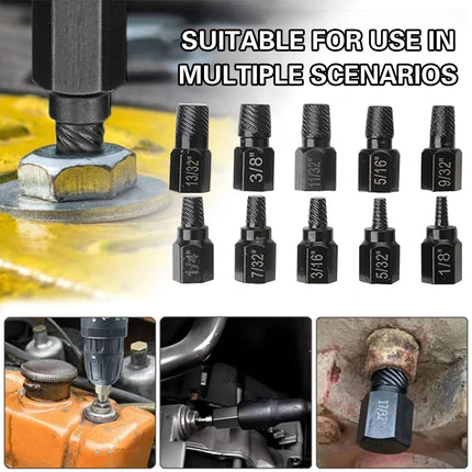 10X Broken Head Bolt Screw Cap Extractor Screw Hexagon Socket Bolt Removal Tool